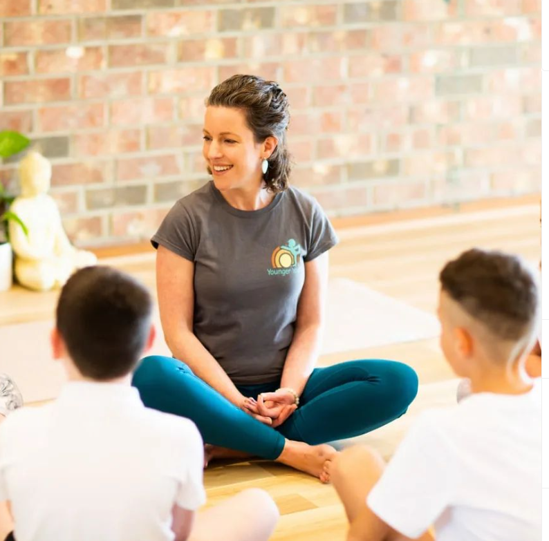 I am in my happy place when I teach Kids Yoga and Mindfulness 😊